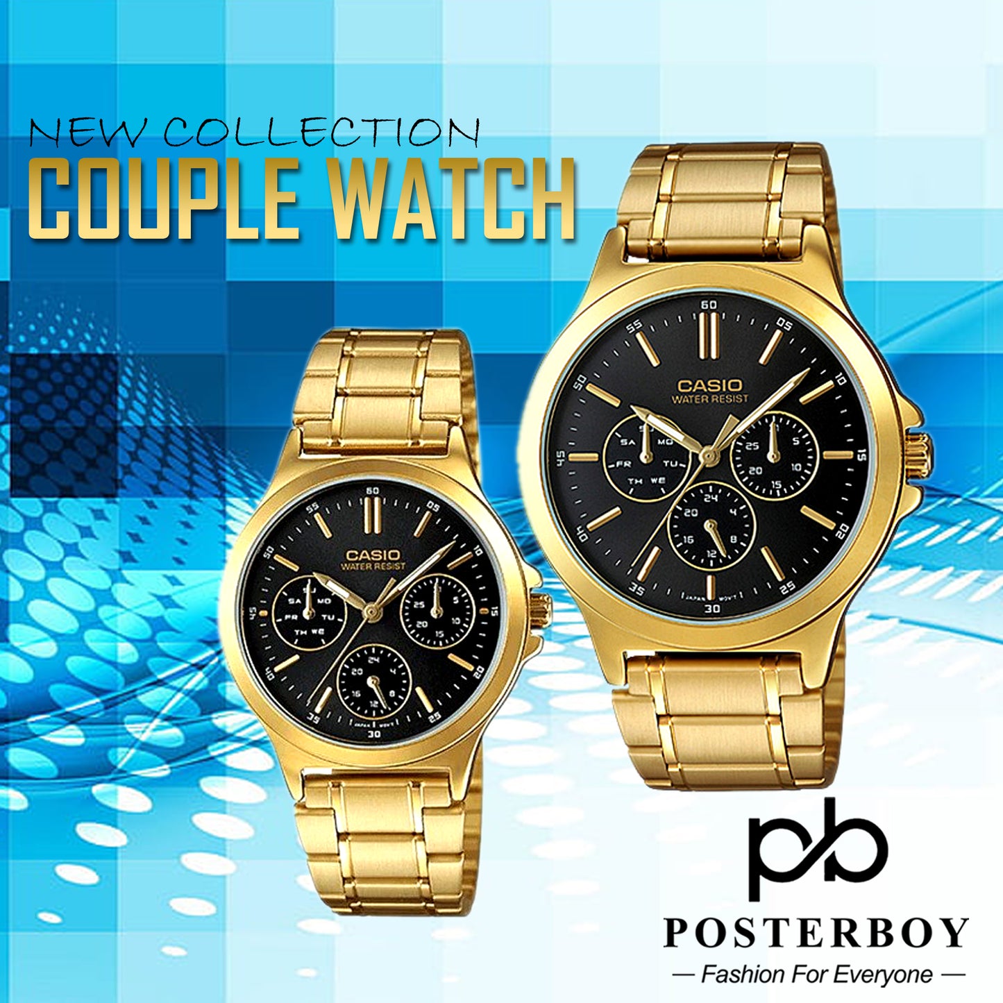 Casio MTP/LTP-V300G-1AUDF | Wrist Watch for His & Her Pair Pakistan