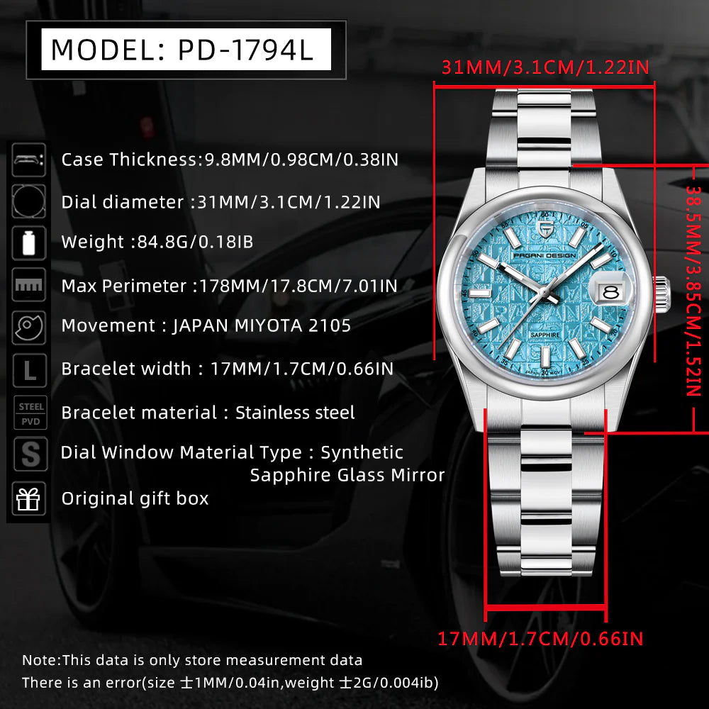 PAGANI DESIGN DIAMOND EDITION FOR WOMEN PD-1794
