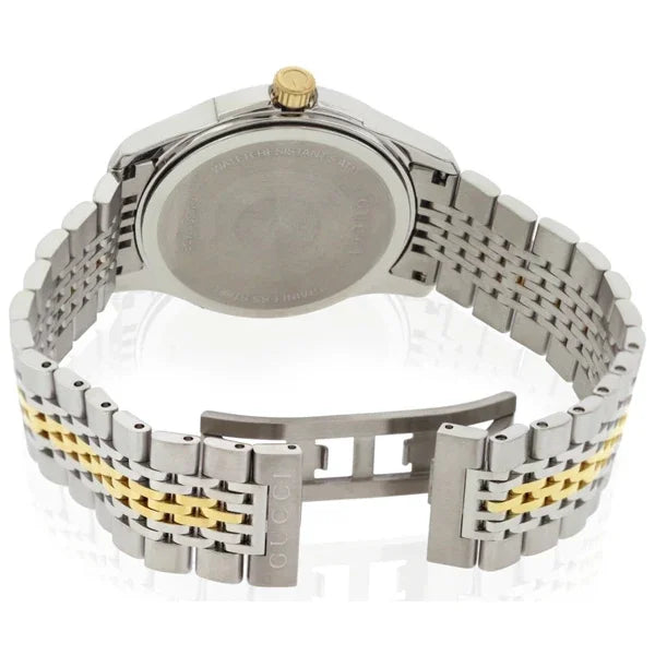 Gucci Men's Watch Quartz Stainless Steel White dail 38mm YA126409