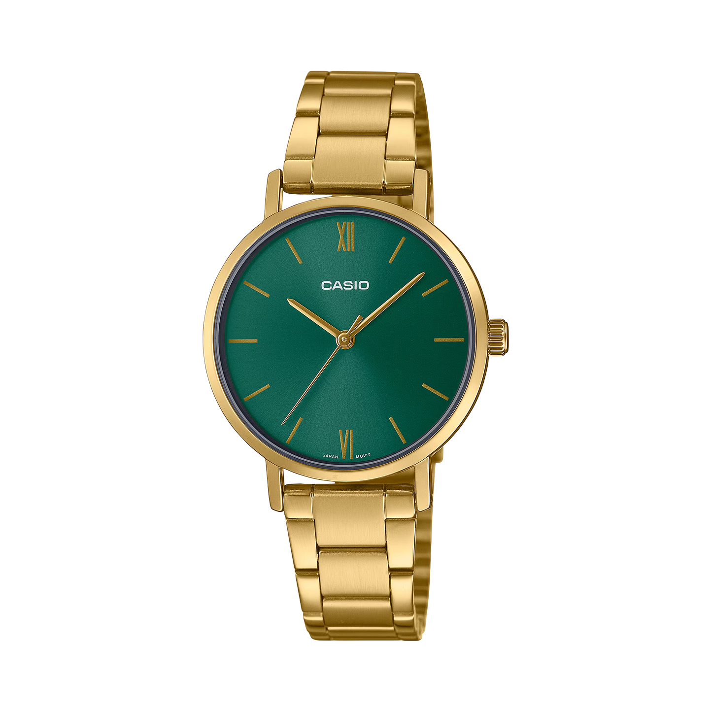 Casio LTP-VT02G-3A Standard Golden Ladies Chain Watch