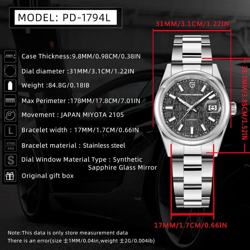 PAGANI DESIGN DIAMOND EDITION FOR WOMEN Pd-1794