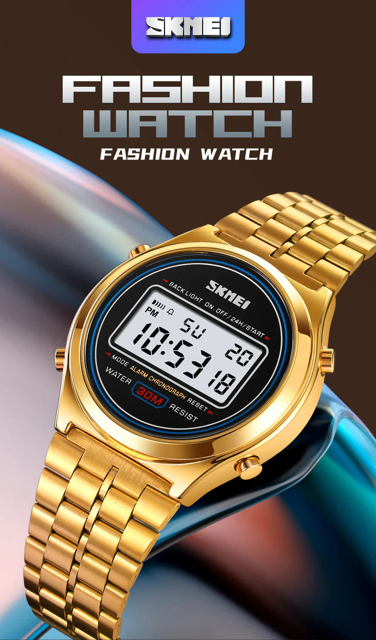 Skmei 2146 Digital Golden Watch | Watches for Men Pakistan