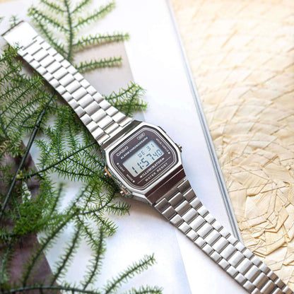 Casio A168WA-5AYDF Silver Wrist Watch