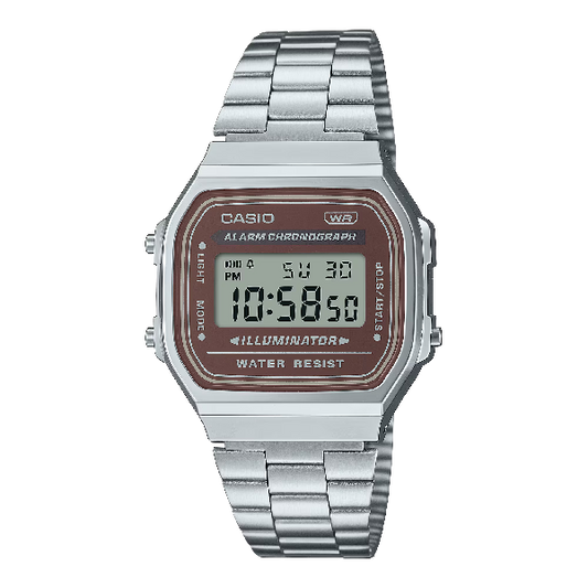 Casio A168WA-5AYDF Silver Wrist Watch