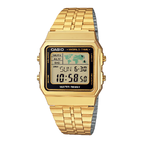 Casio A500WA-1DF Gold Wrist Watch