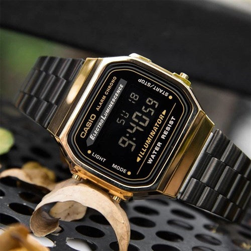 Casio A168WEGB-1BDF | Wrist Watch Men, Women