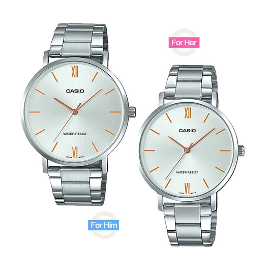 Casio MTP/LTP-VT01D-7BUDF | Wrist Watch for His & Her Pair Pakistan