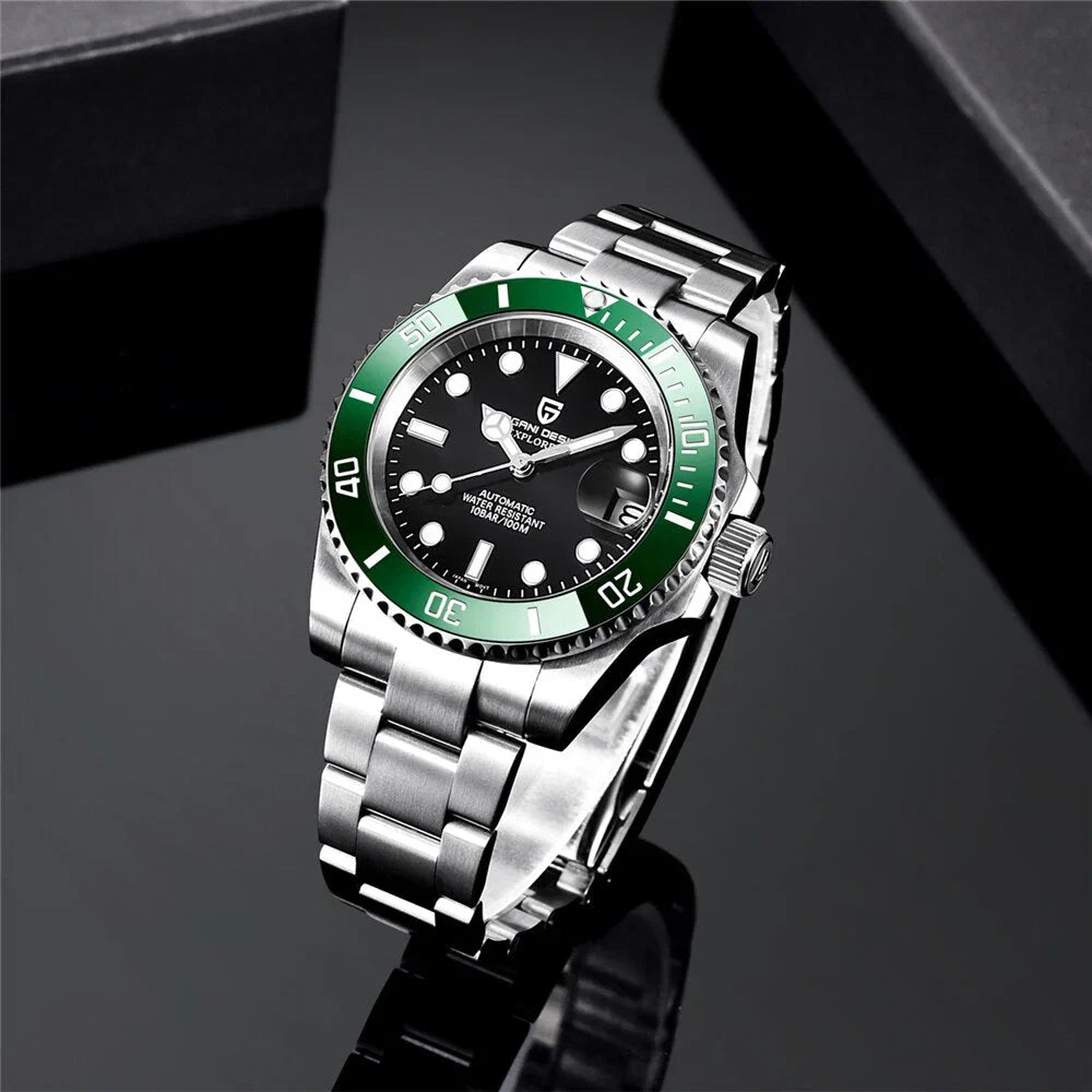 Pagani Design PD-1661 green bezel Starbucks diver automatic watch