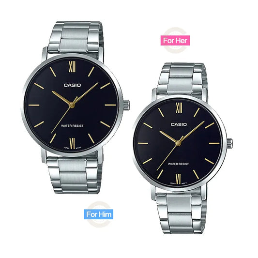 Casio MTP/LTP-VT01D-1BVDF | Wrist Watch for His & Her Pair Pakistan