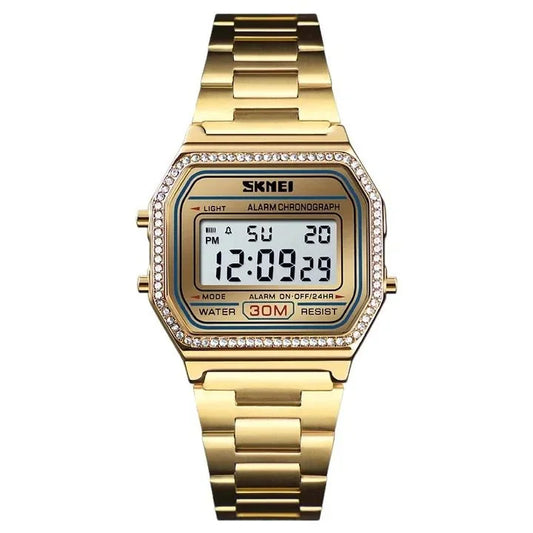 Skmei – 1474 – Digital Women Watch – Golden