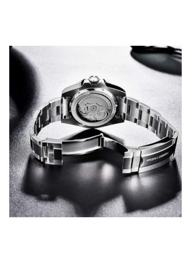Pagani Design PD-1661 Silver / Black Bezel automatic dive watch