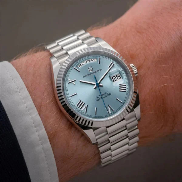 Pagani Design PD-1752 Silver / Ice Blue Dial automatic watch