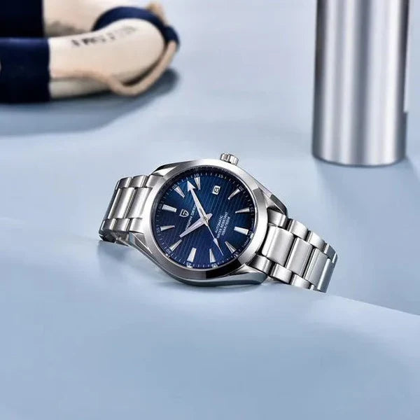 Pagani Design PD-1688M silver case blue dial automatic watch