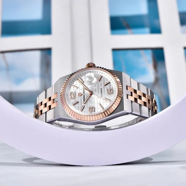 Pagani Design PD-YS027 two-tone rose gold white dial automatic watch