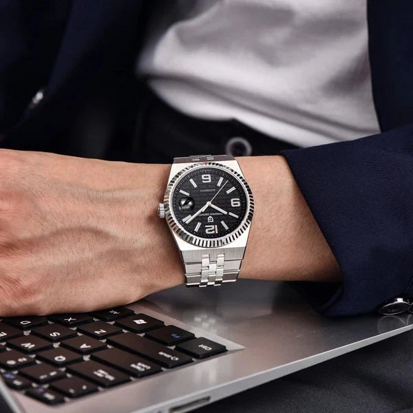Pagani Design PD-YS027 silver case white dial automatic watch