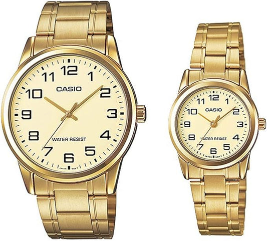 Casio MTP/LTP-V001G-9BUDF | Wrist Watch for His & Her Pair Pakistan